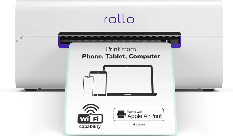 Wireless Shipping Label Printer - A Wi-Fi-enabled thermal label printer (size 4x6 inches), suitable for package shipping - Can be printed via AirPrint on iPhone, iPad, and Mac - Supports Windows, Chromebook, Android, and Linux systems T5886