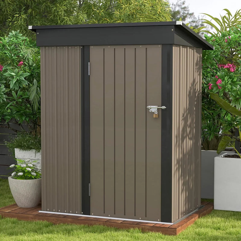 5x3 FT Outdoor Storage Shed for Backyard Garden Patio Lawn N8179