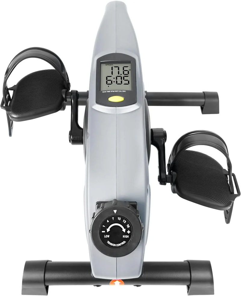 Desk Bike Pedal Exerciser with Electronic Display for Indoor Physical Therapy E8554