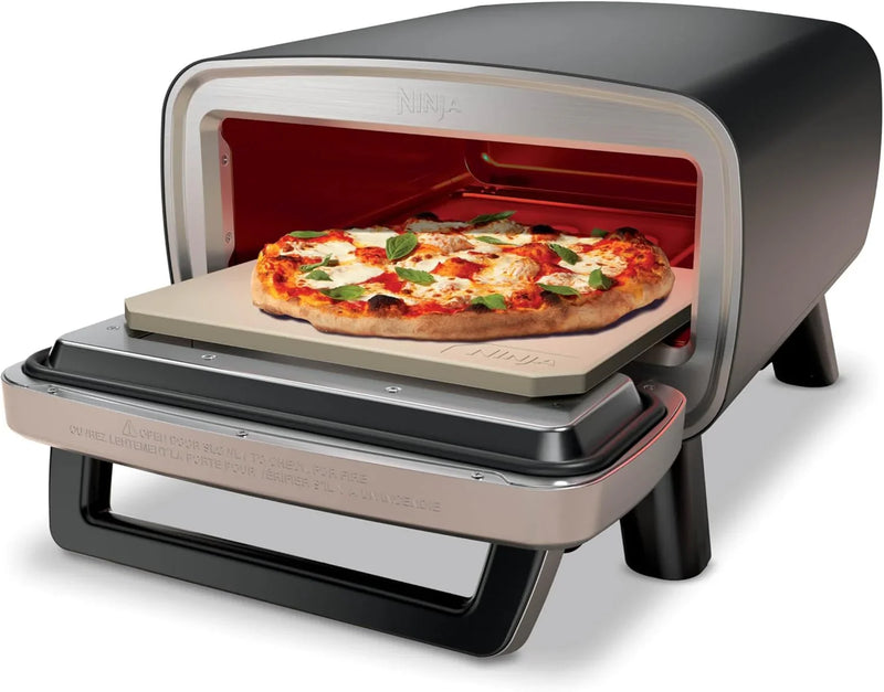 Artisan Outdoor Pizza Oven, 12 inches, can make pizza in 3 minutes, Neapolitan style, thin crust, New York Chicago style, custom model, maximum temperature 700 degrees Fahrenheit, electric heating, baking, grilling, and fermentation functions. Q1950