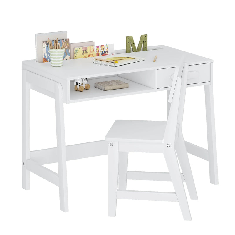 Kids Desk and Chair Set for Kids with Drawers Y3619