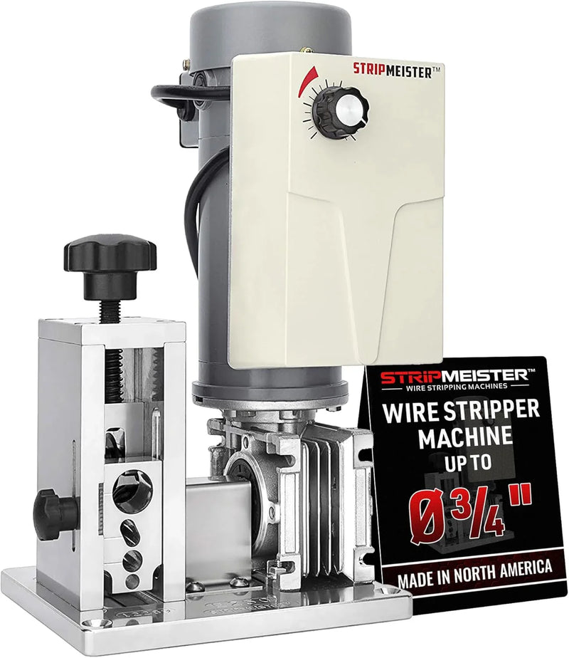 Electric automatic cable stripping machine - The maximum diameter of the detachable cable can reach 3/4 inch. There is no jamming. It is equipped with a motor-driven cable stripping device and has a variable speed control function. It is M8386