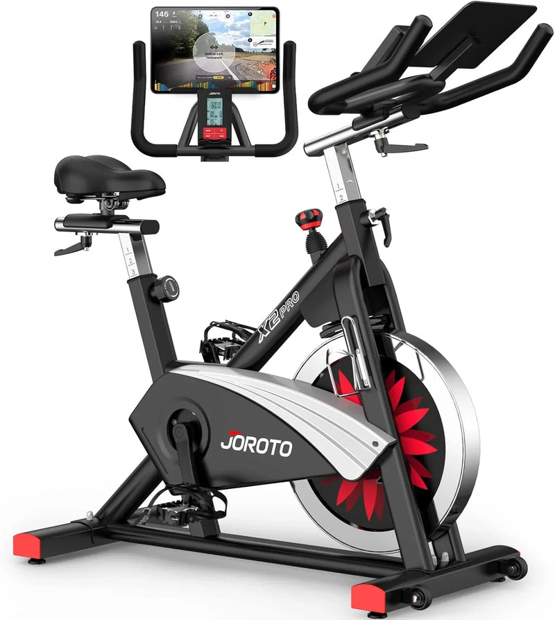 Exercise bike - An indoor cycling bike with readable magnetic resistance and belt drive function U1040