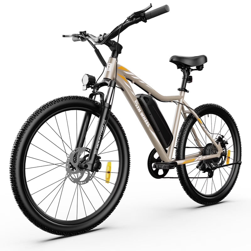 5TH WHEEL W17B 26 in Electric Bike for Adult, 500W Peak Electric Bike with 36V 10.4Ah Removable Battery, Electric Bicycle with 7 Speed, UL2849 B5721