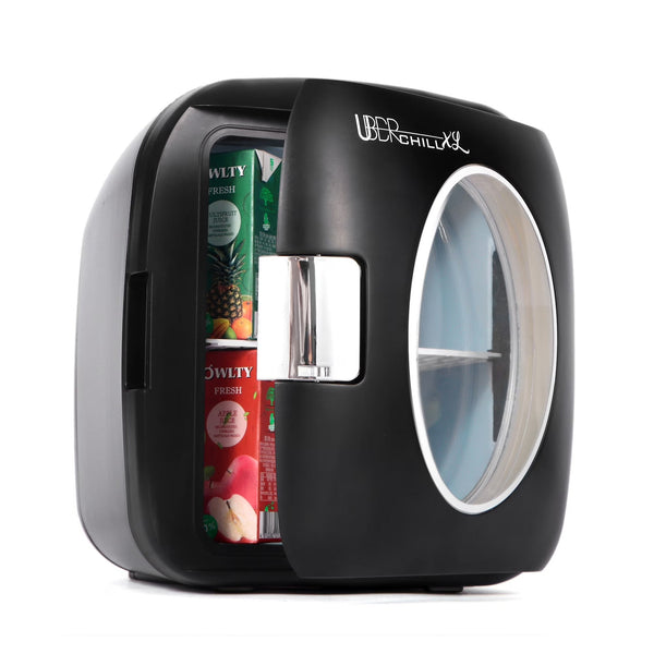Uber Appliance Mini Fridge Retro Beverage Cooler Warmer - Personal Portable Refrigerator (9 Liters/0.32 Cu Ft) G5367