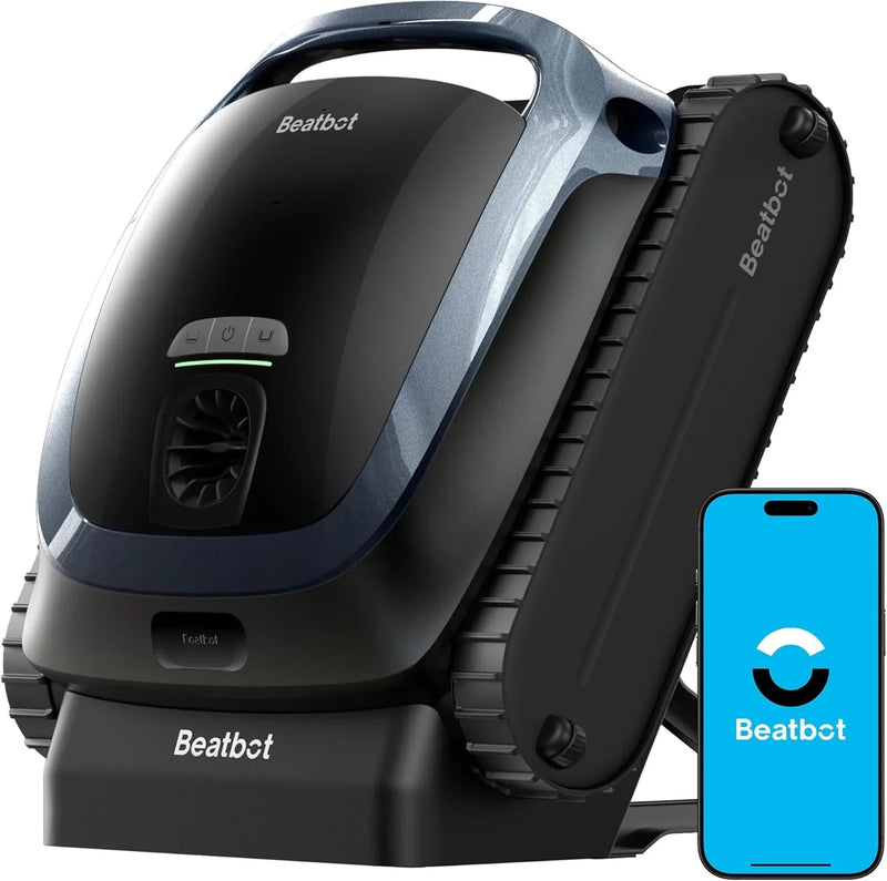 AquaSense 2 Cordless Robotic Pool Vacuum Cleaner, Smart Surface Parking, Double-Pass Waterline Scrubbing, Cleans Floor, Walls, and Waterline, Above & In-Ground Pools up to 3,230 sq.ft - Blue C1258