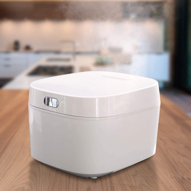 Buffalo White IH SMART COOKER, Rice Cooker and Warmer, 1 L, 5 cups of rice, Non-Coating inner pot, Efficient, Multiple function, Induction Heating... M7370