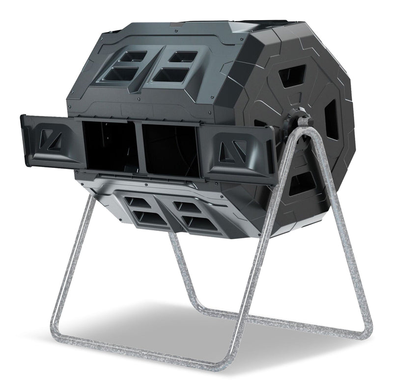 Tumbling Composter with Two Chambers Q5656