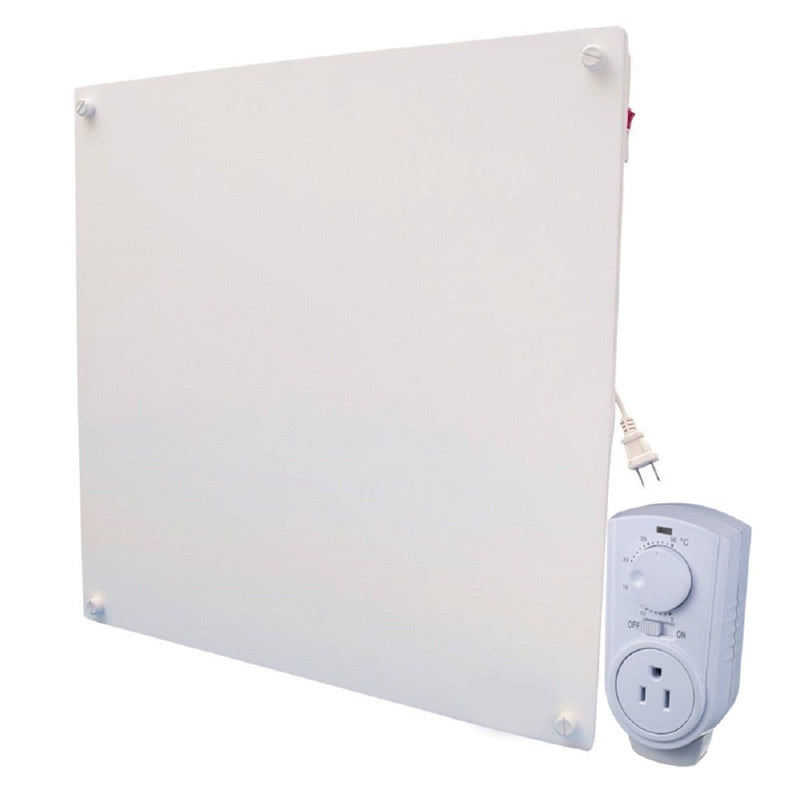 Electric Heater with Plug-in Thermostat, 400W, White E1375