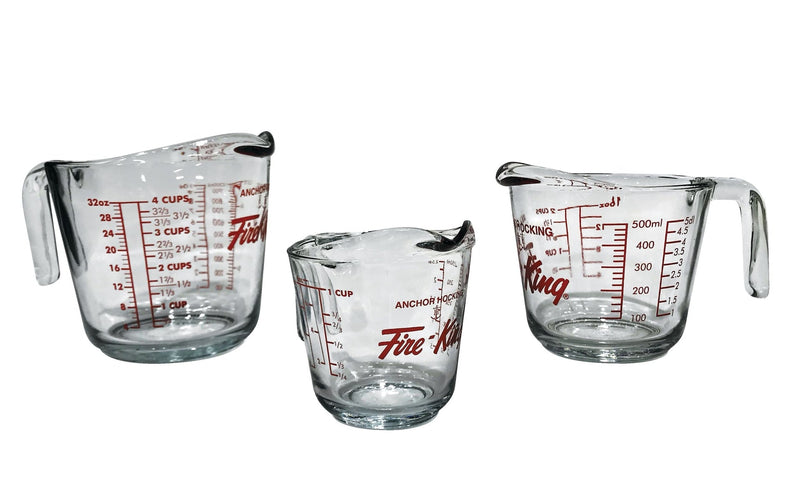 Glass Measuring Cup Set, Assorted Sizes, 3-pc G3080