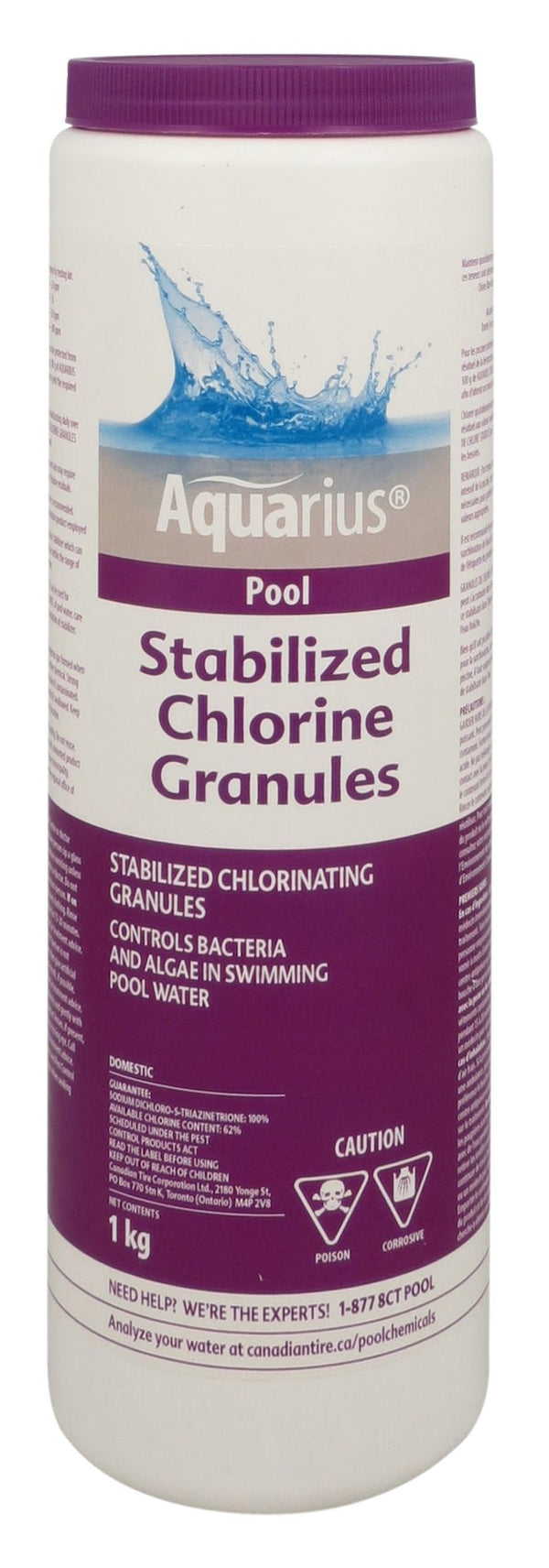 Pool Stabilized Granular Chlorine, 1-kg C7037