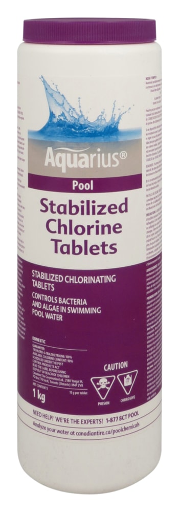 Stabilized Chlorine Tablets, 1-kg A4476