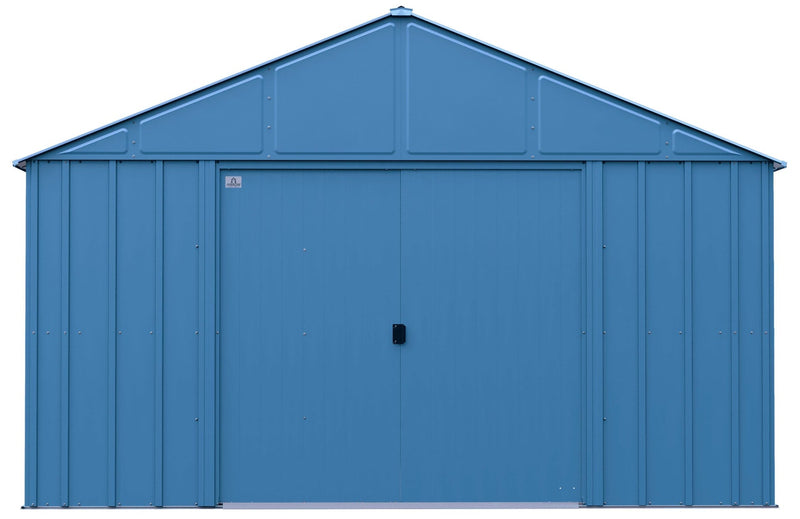 Classic 12x12-ft Blue Grey Corrosion-Resistant Steel Shed W6911