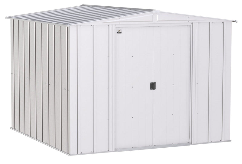Classic Galvanized Steel Storage Shed, Flute Grey, 8-ft x 8-ft W7879