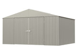 Elite 14x12-ft Cool Grey Weather-Resistant Steel Shed