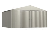 Elite 14x12-ft Cool Grey Weather-Resistant Steel Shed
