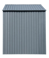 Elite Steel Storage Shed, Anthracite, 8-ft x 6-ft