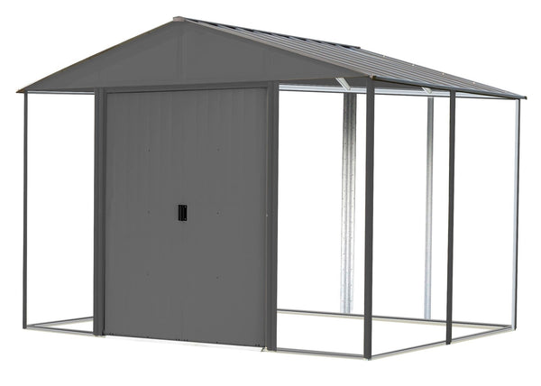 Ironwood Steel Hybrid Shed Kit, Anthracite, 10-ft x 8-ft J5595