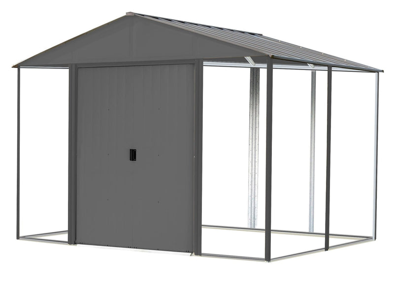Ironwood Steel Hybrid Shed Kit, Anthracite, 10-ft x 8-ft J5595