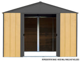 Ironwood Steel Hybrid Shed Kit, Anthracite, 10-ft x 8-ft
