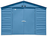 Select Galvanized Steel Storage Shed, Blue Grey, 10-ft x 8-ft