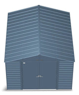 Select Galvanized Steel Storage Shed, Blue Grey, 10-ft x 8-ft