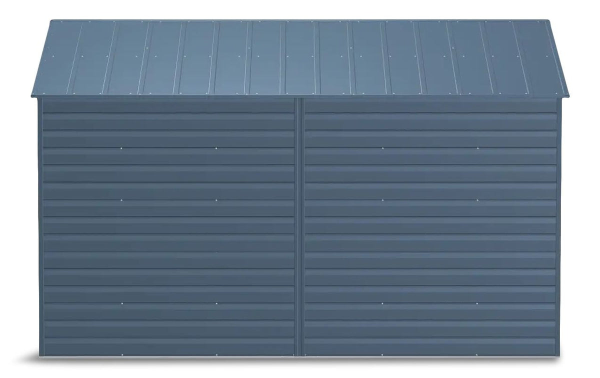 Select Galvanized Steel Storage Shed, Blue Grey, 10-ft x 8-ft