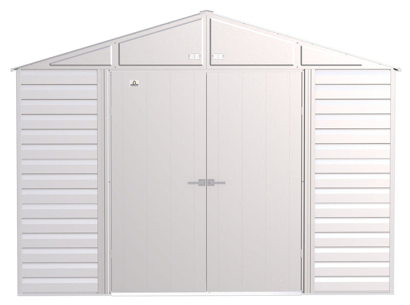 Select Galvanized Steel Storage Shed, Flute Grey, 10-ft x 12-ft I2637