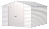 Select Galvanized Steel Storage Shed, Flute Grey, 10-ft x 12-ft