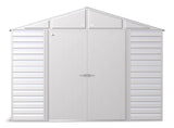 Select Galvanized Steel Storage Shed, Flute Grey, 10-ft x 8-ft