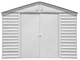 Select Galvanized Steel Storage Shed, Flute Grey, 10-ft x 8-ft