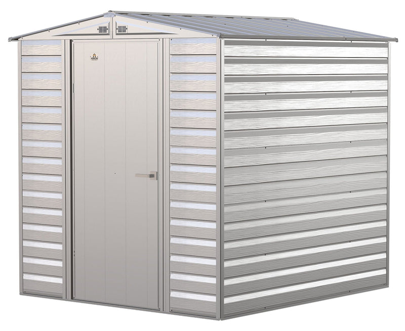 Select Galvanized Steel Storage Shed, Flute Grey, 6-ft x 7-ft L7664