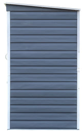 Shed-in-a-Box Steel Storage Shed, Charcoal/Cream, 6-ft x 4-ft