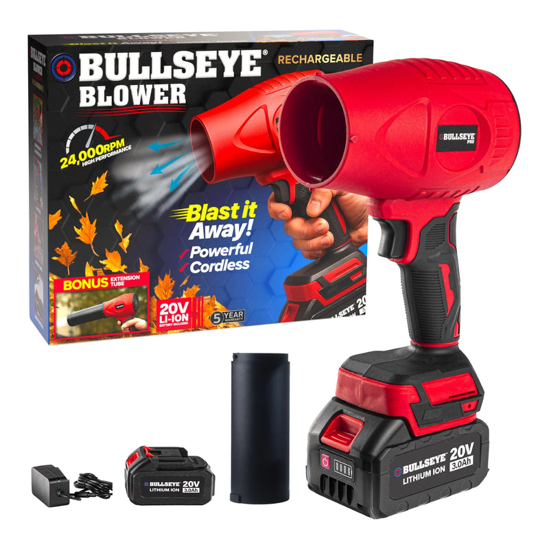 Bullseye 20V Cordless Rechargeable Handheld Leaf Blower S2904