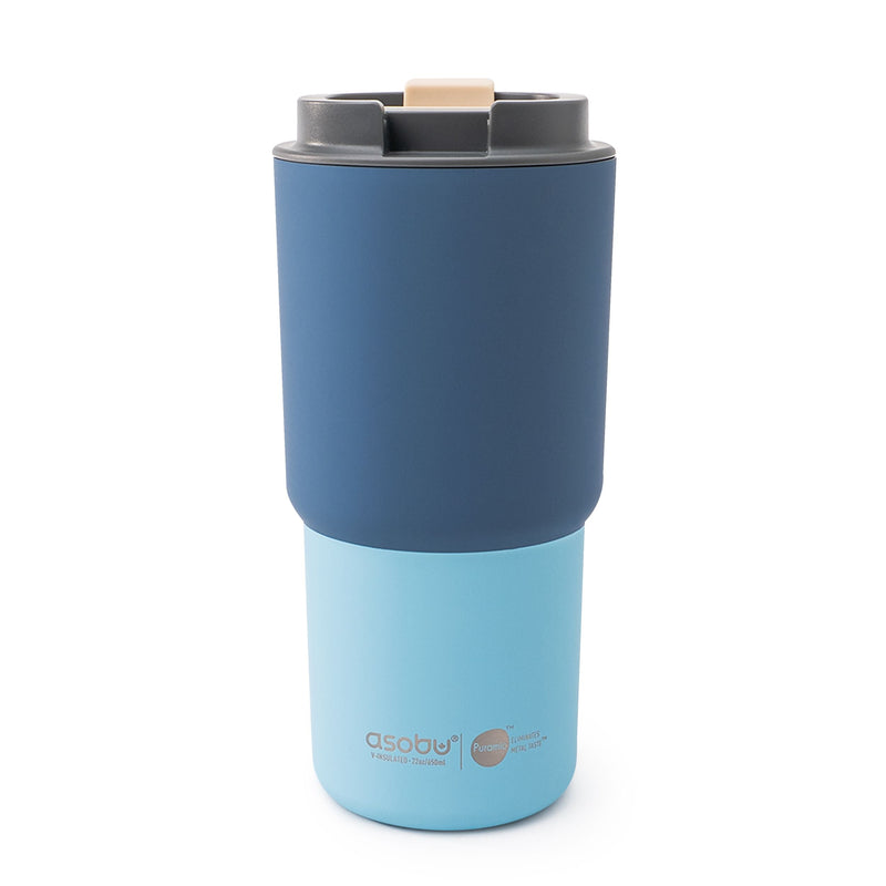 Pick-me-up Ceramic Travel Mug, 22-oz, Pastel Blue R3512
