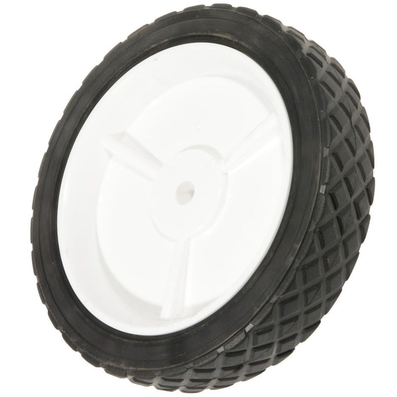 Plastic Lawn Mower Replacement Wheel, Wide Tread 8-in x 1.75-in Y498