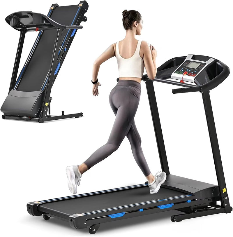 3.5HP Folding Treadmill with 15% Auto Incline 12 Preset Programs for Running Walking Exercise, 330LB Capacity, Double Running Board Shock... C2934