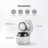 6-Cup (Uncooked) Micom Rice Cooker Nonstick Inner Pot | White