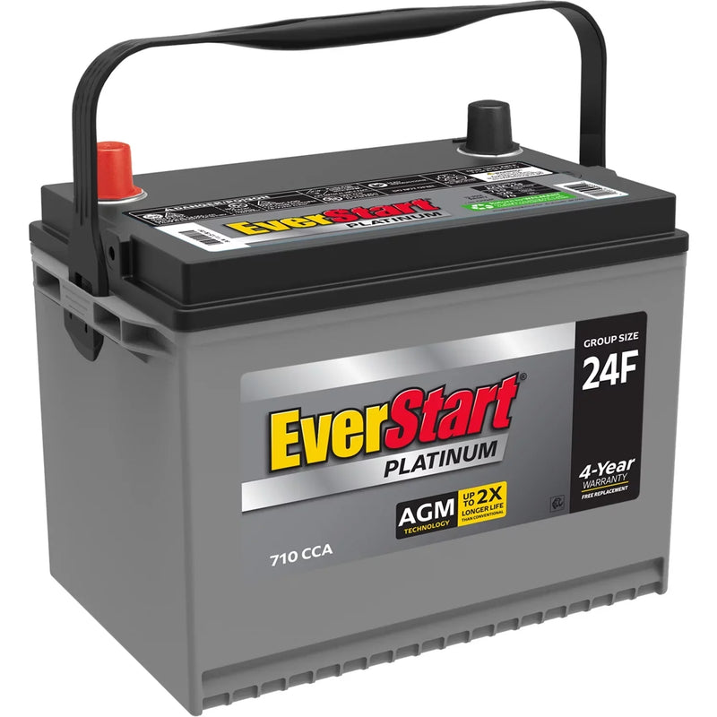 EverStart Platinum AGM Automotive Battery, Group Size 24F 12 Volt, 750 CCA - MadeInUSA Q3718