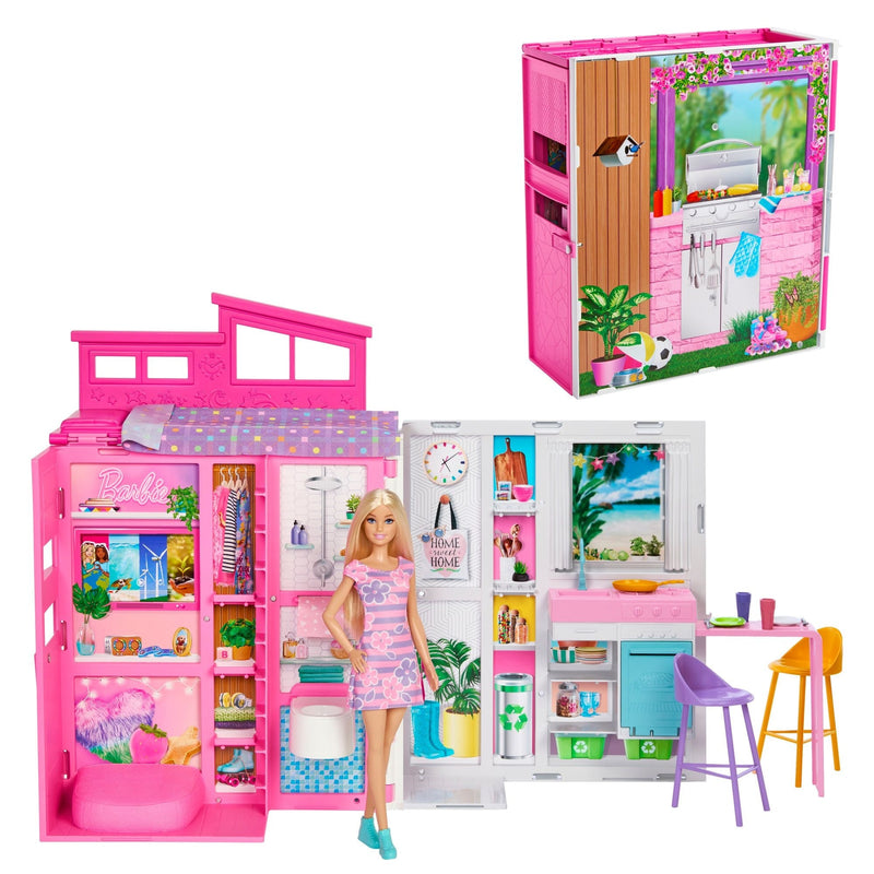 2024 Getaway House Playset with Doll, Includes 4 Play Areas, Kids Ages 3+ M3849
