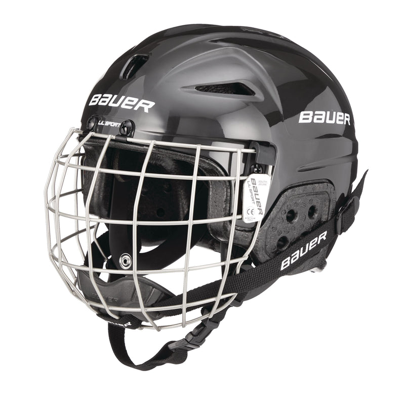 Lil' Sport Child Hockey Helmet & Cage Combo, Youth, Black V9371