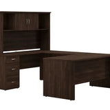 Bestar - Gosford U-Shaped Desk with Hutch