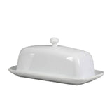 Porcelain Butter Dish with Knob