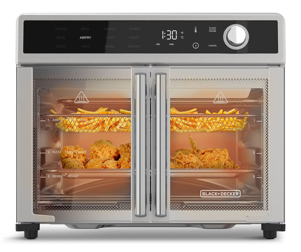 12-in-1 French Door Digital Countertop Convection Oven with Air Fry, 6-Slices G8512
