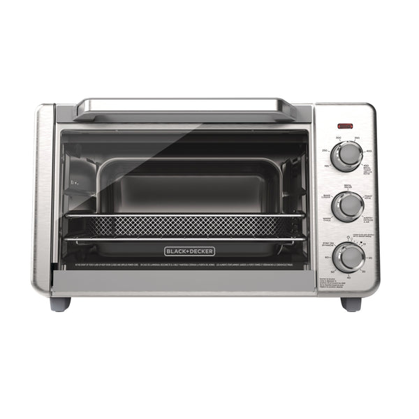 Crisp 'N bake 6-Slice Air Fryer Toaster Oven, Stainless Steel, 5 Cooking Functions Q5481