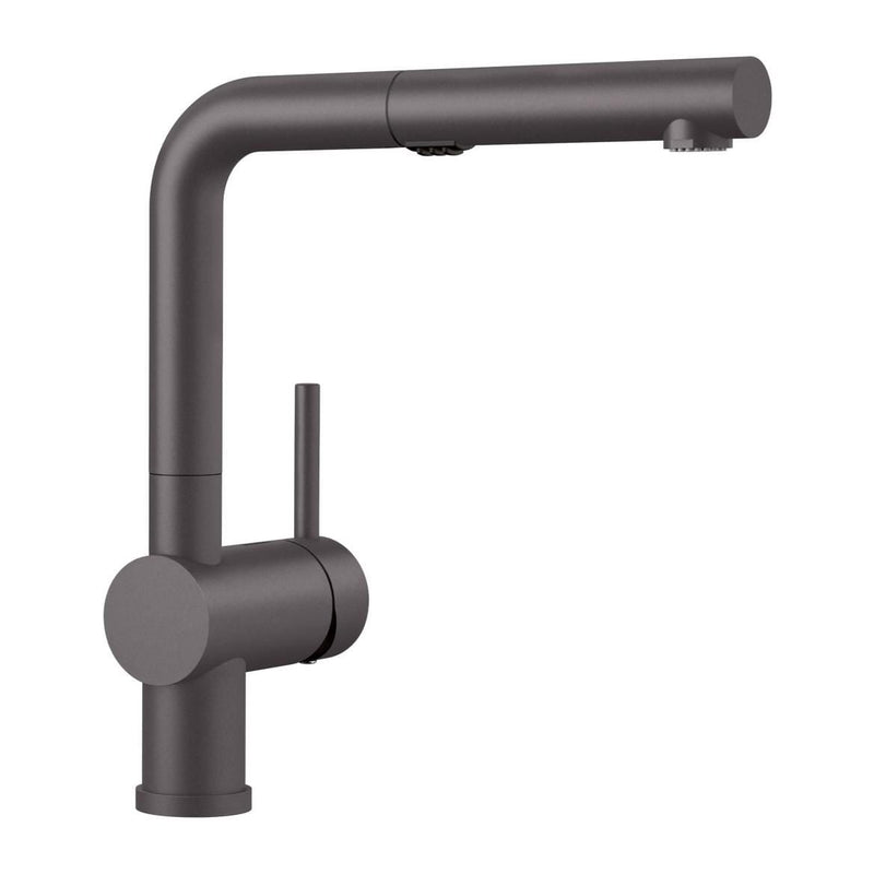 Linus Low Arc Pull-Out Dual-Spray Kitchen Faucet, Cinder V3732