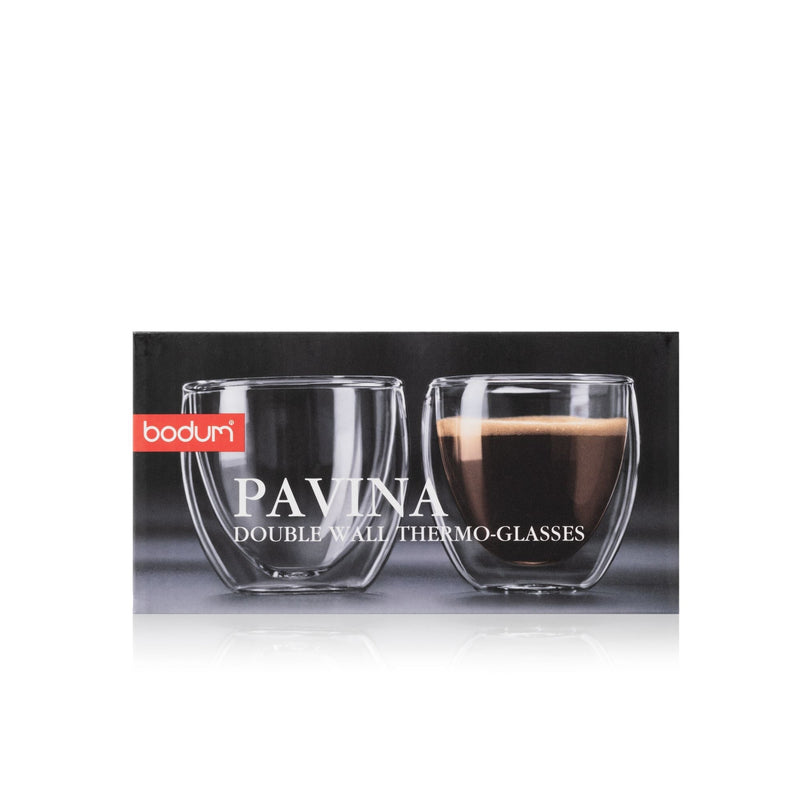 Double Wall Clear Glass Mugs, 2.7-oz, 2-pk N3607