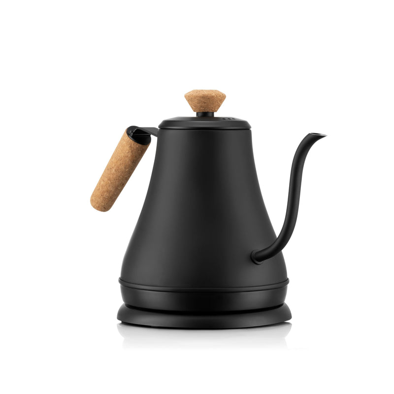Electric Cordless Gooseneck Water Kettle with Auto Shut Off, Black, 0.8-L F2620