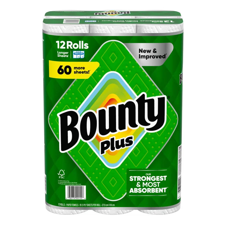 Plus Paper Towel, 12 x 91 Sheets U0134