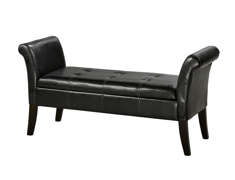 Fabric Tufted Accent Bench with Storage J9568